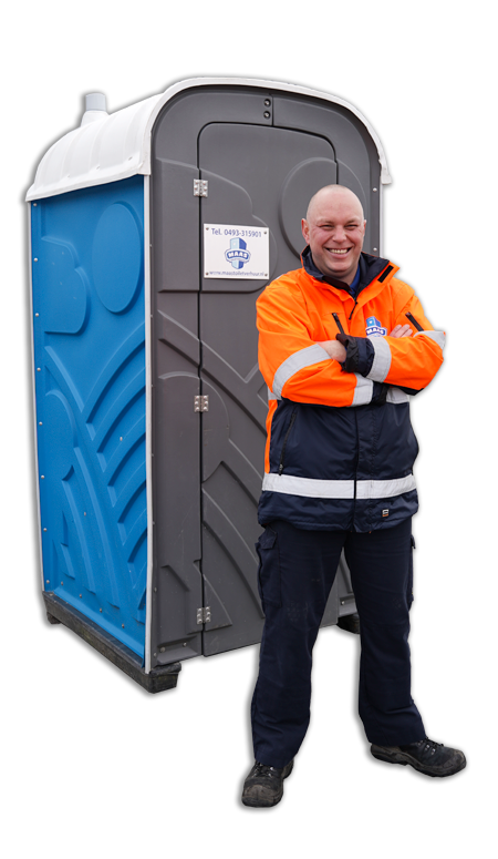 Mobiel toilet huren voor werkplaats