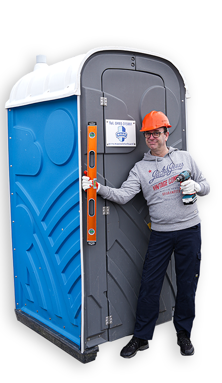 Mobiel toilet bouwplaats