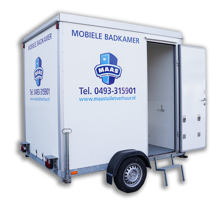 Mobiele badkamer huren | Maas Toiletverhuur